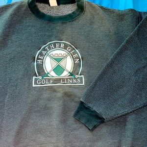 Vintage Embroidered Golf Sweatshirt - Heather Glenn Golf Links